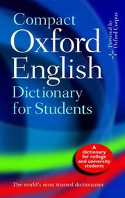 Compact Oxford English dictionary for university and college students