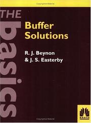 Cover of: Buffer solutions by R. J. Beynon