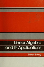 Cover of: Linear algebra and its applications by Gilbert Strang