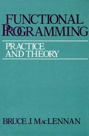 Cover of: Functional programming: practice and theory