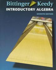 Cover of: Introductory algebra by Marvin L. Bittinger