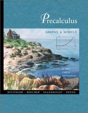 Cover of: Precalculus: Graphs and Models, A Unit Circle Approach with Graphing Calculator Manual