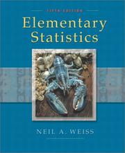 Cover of: Elementary statistics by N. A. Weiss