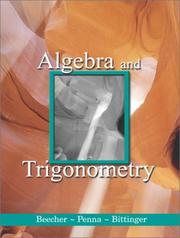 Cover of: Algebra and Trigonometry