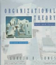Organizational Theory by Gareth R. Jones