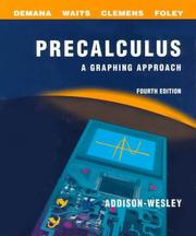 Cover of: Precalculus by Franklin D. Demana, Bert K. Waits, Stanley R. Clemens, Alan Osborne, Gregory D. Foley