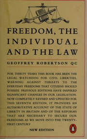 Cover of: Freedom, the individual, and the law
