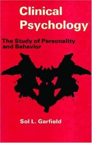 Clinical psychology : the study of personality and behavior