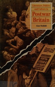 Cover of: Literature, politics, and culture in postwar Britain