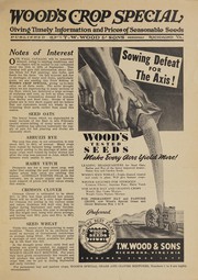 Cover of: Wood's crop special giving timely information and prices of seasonable seeds