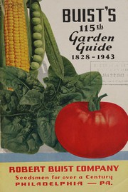 Cover of: Buist's 115th garden guide, 1828-1943 by Robert Buist Company