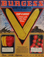 Cover of: Burgess Seed and Plant Co., our 30th year, 1943