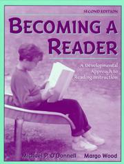 Cover of: Becoming a reader by O'Donnell, Michael P.