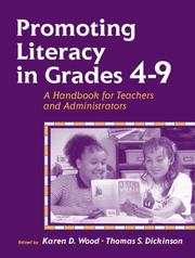 Cover of: Promoting Literacy in Grades 4-9: A Handbook for Teachers and Administrators