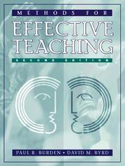 Methods for effective teaching by Paul R. Burden, David M. Byrd