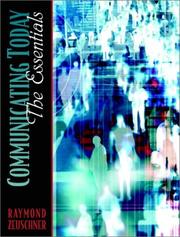 Cover of: Communicating today by Raymond F. Zeuschner