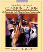 Cover of: Thinking through communication