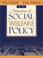 Cover of: Dimensions of social welfare policy