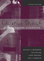 Cover of: Educating Students with Behavior Disorders