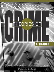 Cover of: Theories of Crime: A Reader