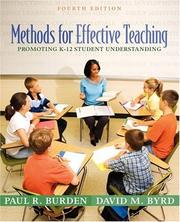 Methods for effective teaching : promoting K-12 student understanding