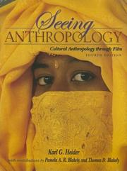 Cover of: Seeing Anthropology by Karl G. Heider
