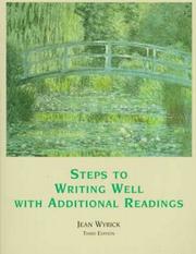 Cover of: Steps to writing well by Jean Wyrick