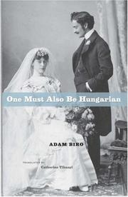 Cover of: One Must Also Be Hungarian