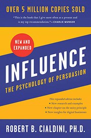 Cover of: Influence by PhD Robert B. Cialdini
