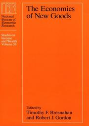 Cover of: The economics of new goods