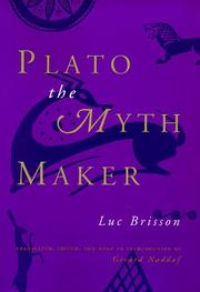 Plato the myth maker by Luc Brisson