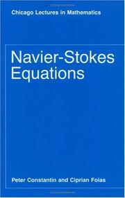 Cover of: Navier-Stokes equations