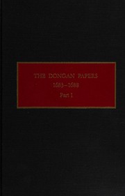 Cover of: The Dongan papers: 1683-1688