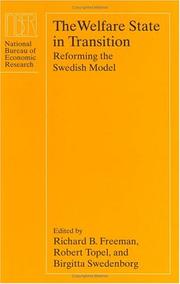 The welfare state in transition : reforming the Swedish model