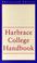 Cover of: Harbrace College Handbookw/1998 Mla Style Manual Updates (13th ed)