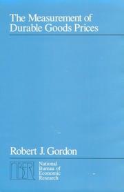 The measurement of durable goods prices