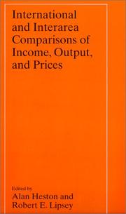 Cover of: International and Interarea Comparisons of Income, Output, and Prices (National Bureau of Economic Research Studies in Income and Wealth)