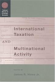 International taxation and multinational activity