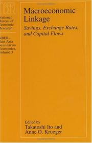 Cover of: Macroeconomic linkage: savings, exchange rates, and capital flows