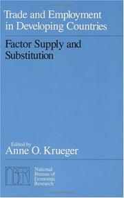 Trade and employment in developing countries. 2, Factor supply and substitution