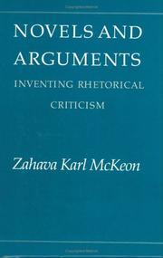 Novels and arguments : inventing rhetorical criticism