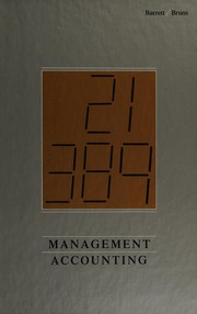 Cover of: Case problems in management accounting
