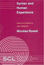 Cover of: Syntax and human experience