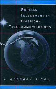 Cover of: Foreign investment in American telecommunications