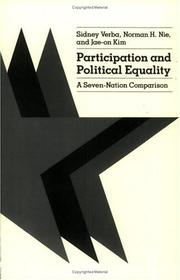 Participation and political equality by Sidney Verba