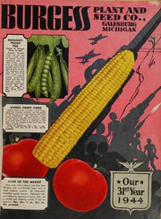 Cover of: Burgess Seed and Plant Co., our 31st year, 1944