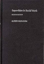 Cover of: Supervision in social work