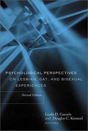 Cover of: Psychological perspectives on lesbian, gay, and bisexual experiences