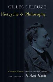 Cover of: Nietzsche and philosophy by Gilles Deleuze