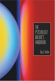 Cover of: The Psychology Major's Handbook by Tara L. Kuther